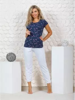 Футболка трикотажная Басма (синяя)