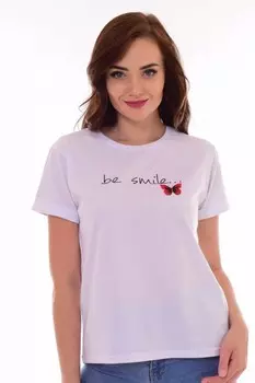 Футболка трикотажная Бета (белая)