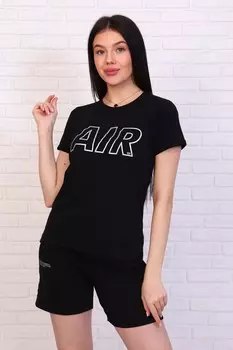 Футболка трикотажная Дариа (черная)