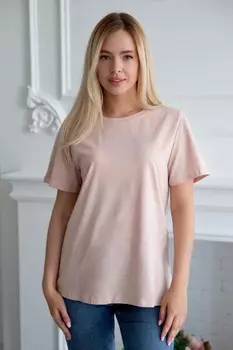 Футболка трикотажная Делила (бежевая)