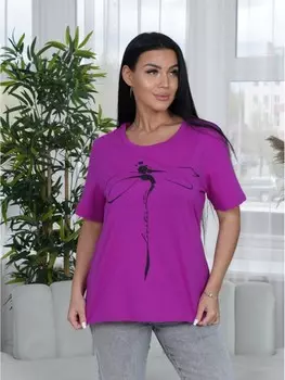 Футболка трикотажная Дениза (фуксия) рр