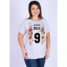 Футболка трикотажная Диана (серая)