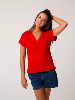 Футболка трикотажная Донита (красная)