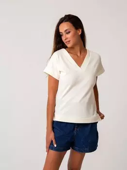 Футболка трикотажная Донита (молочная)