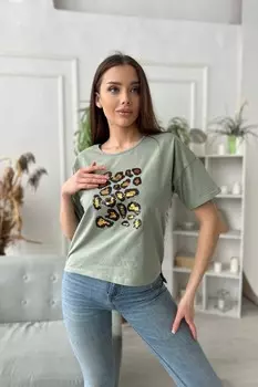 Футболка трикотажная Дори (хаки)