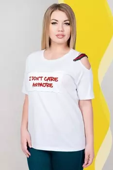 Футболка трикотажная Дженнифер (белая) рр