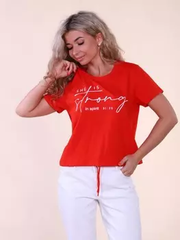 Футболка трикотажная Джерри (красная)