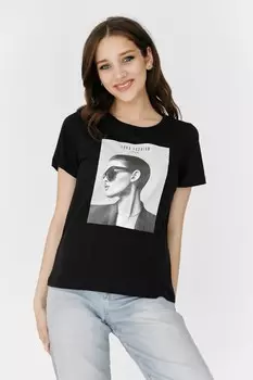 Футболка трикотажная Джил (черная)