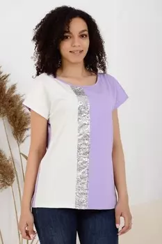 Футболка трикотажная Джолин (сиреневая) рр