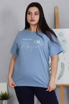 Футболка трикотажная Филиппа (голубая)