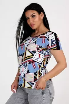 Футболка трикотажная Филлис (голубая)