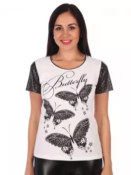 Футболка трикотажная Франсуаза (белая)