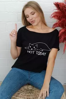 Футболка трикотажная Эльнара (кот)