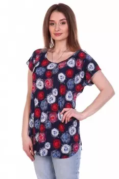 Футболка трикотажная Эльвира (круги) рр