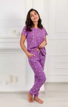 Футболка трикотажная Элефант (сиреневая) рр