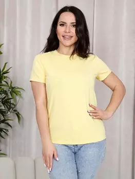 Футболка трикотажная Элисса (лимонная)