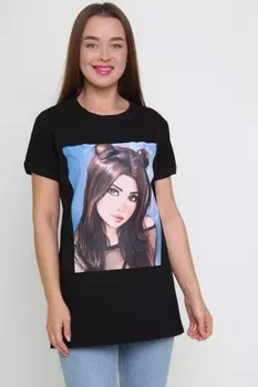 Футболка трикотажная Элла (черная)