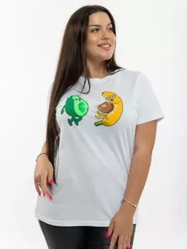 Футболка трикотажная Элли (белая)