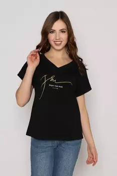 Футболка трикотажная Энила (черная)