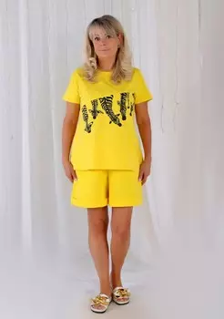 Футболка трикотажная Энни (желтая)