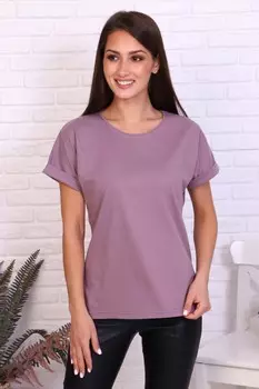 Футболка трикотажная Камилла (сухая роза)