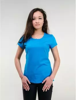 Футболка трикотажная Карима (голубая)