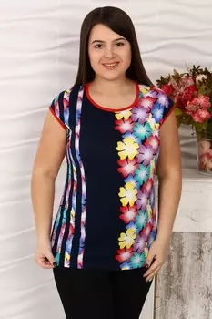 Футболка трикотажная Кармелита (в ассортименте) рр