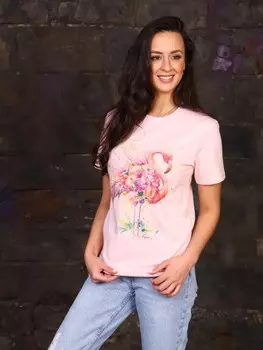 Футболка трикотажная Аглая (розовая)