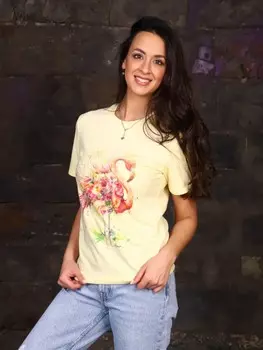 Футболка трикотажная Аглая (желтая)