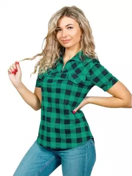 Футболка трикотажная Катрин (изумрудная) рр