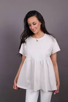 Футболка трикотажная Кэтрин (молочная)