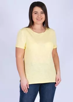 Футболка трикотажная Катрин (желтая)