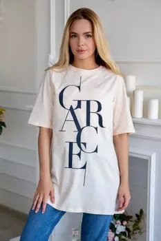 Футболка трикотажная Кейсис (бежевая)