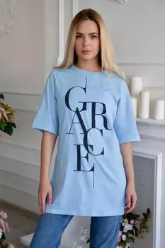 Футболка трикотажная Кейсис (голубая)