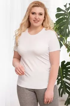 Футболка трикотажная Клэр (белая)