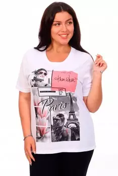 Футболка трикотажная Кларисс (белая) рр