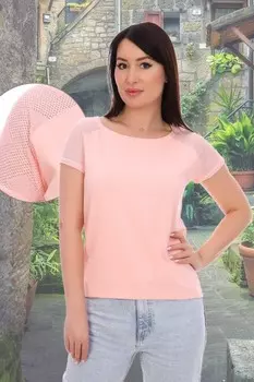 Футболка трикотажная Коктейль (розовая) рр