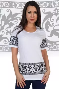 Футболка трикотажная Квест (белая) рр