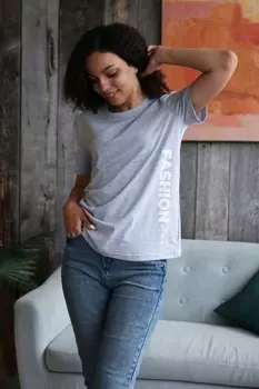 Футболка трикотажная Ламия (серая)