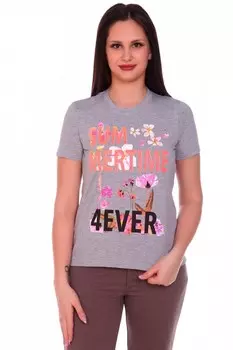 Футболка трикотажная Лето (серая)