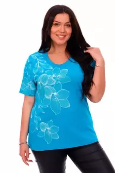 Футболка трикотажная Лирика (бирюзовая) от