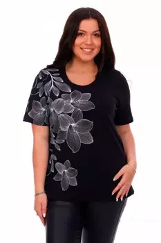 Футболка трикотажная Лирика (черная) рр