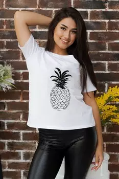 Футболка трикотажная Лола (ананас)