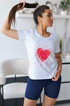 Футболка трикотажная Лола (белая)