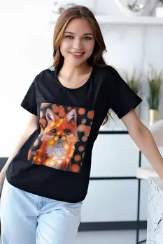 Футболка трикотажная Лола (лисенок)