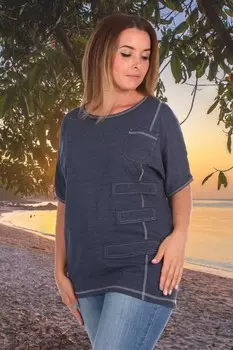 Футболка трикотажная Лолита (индиго) рр