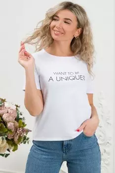 Футболка трикотажная Лора (белая) рр