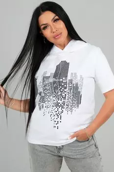 Футболка трикотажная Мэйк (белая)