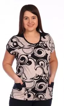 Футболка трикотажная Манди (бежевая) рр