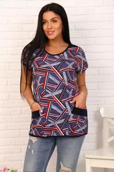 Футболка трикотажная Манди (красные палочки)